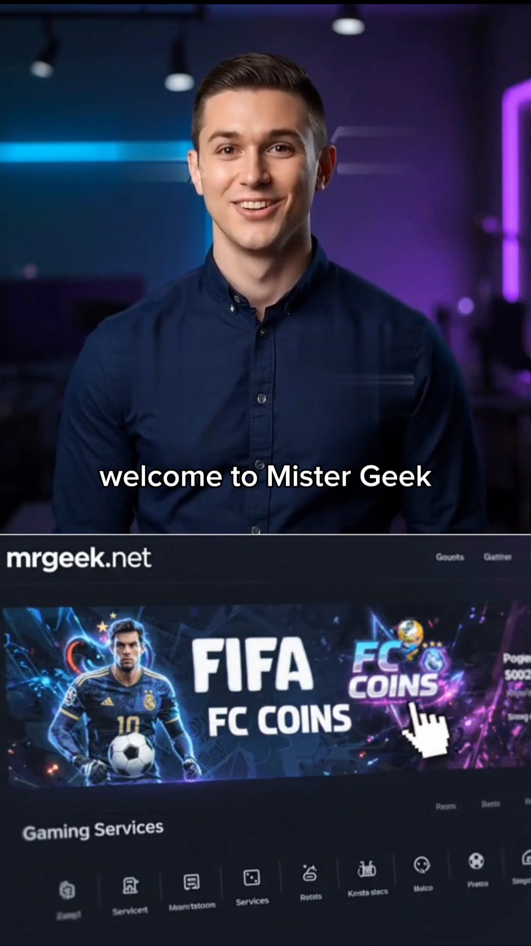 إنتاج فيديو تسويقي بمذيع ذكاء اصطناعي لـ (MrGeek) - صورة الغلاف