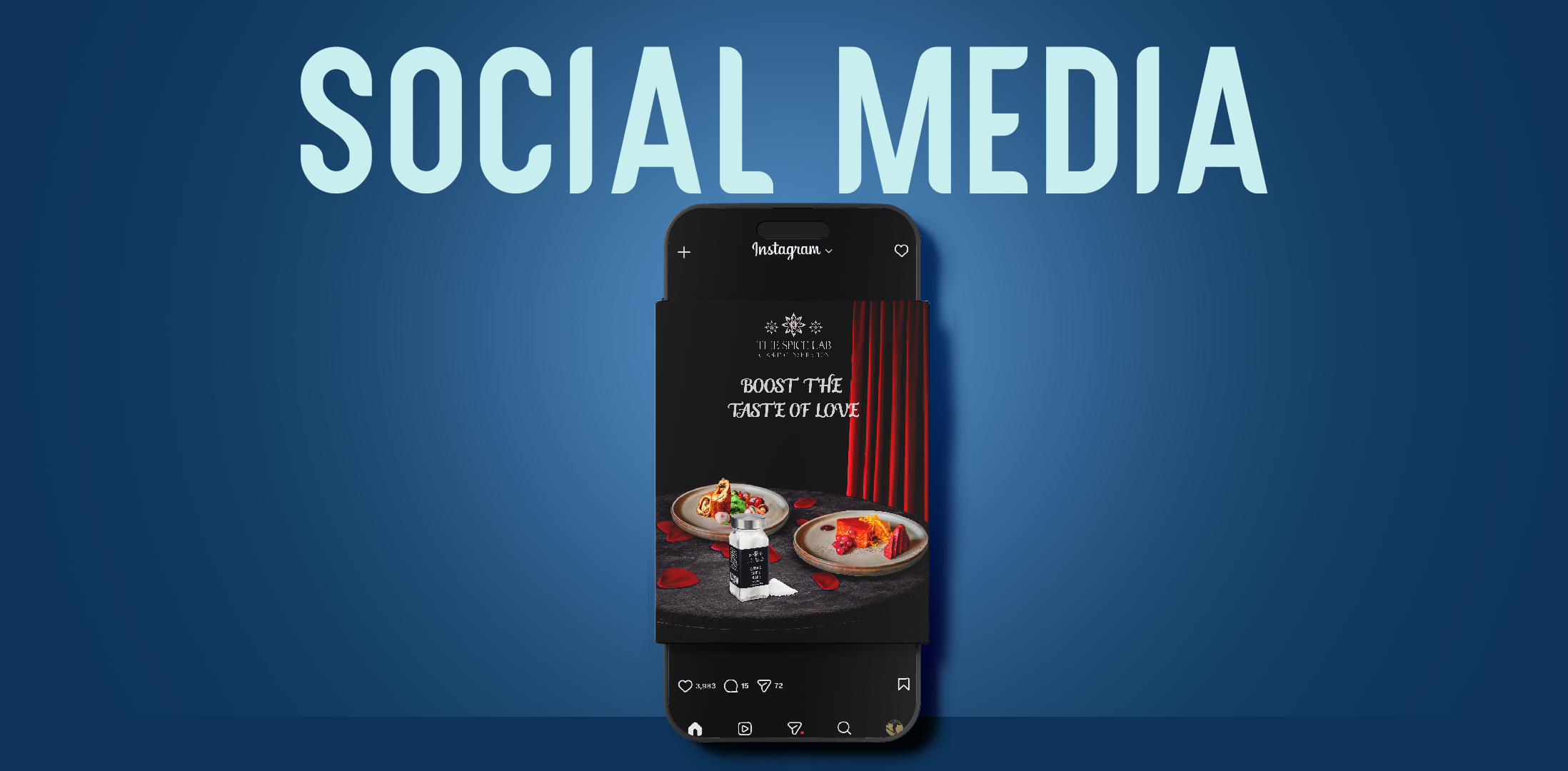 تصميم سوشيال ميديا لبراند ملح