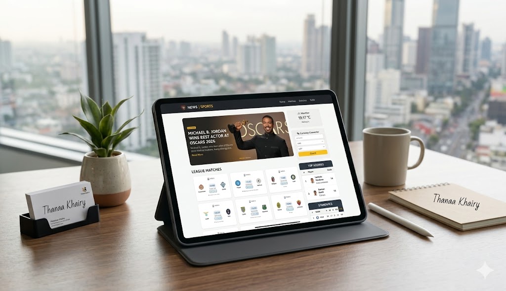 العمل الثاني: Happens Now – منصة أخبار ورياضة