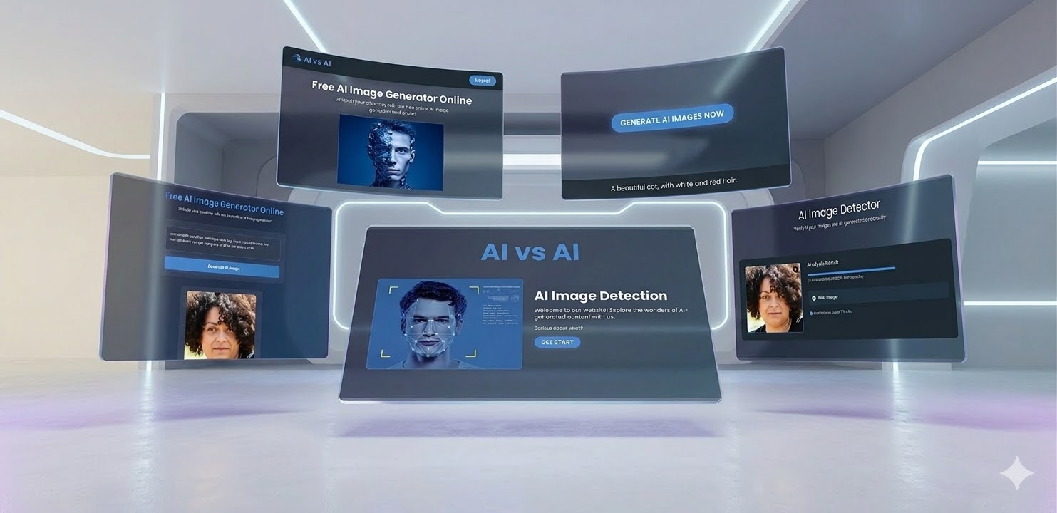 تطبيق ويب للذكاء الاصطناعي – توليد واكتشاف الصور