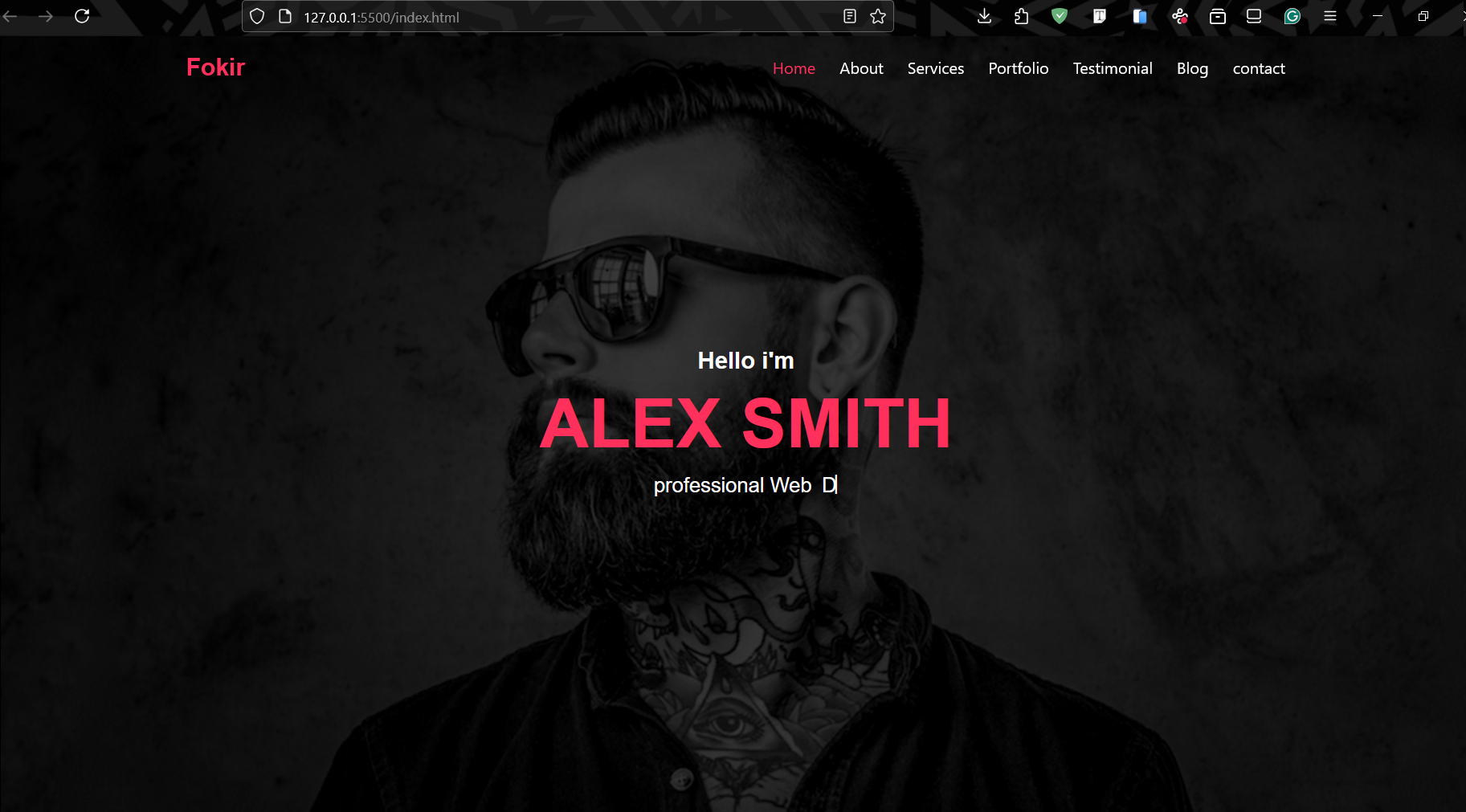 fokir responsive portofolio