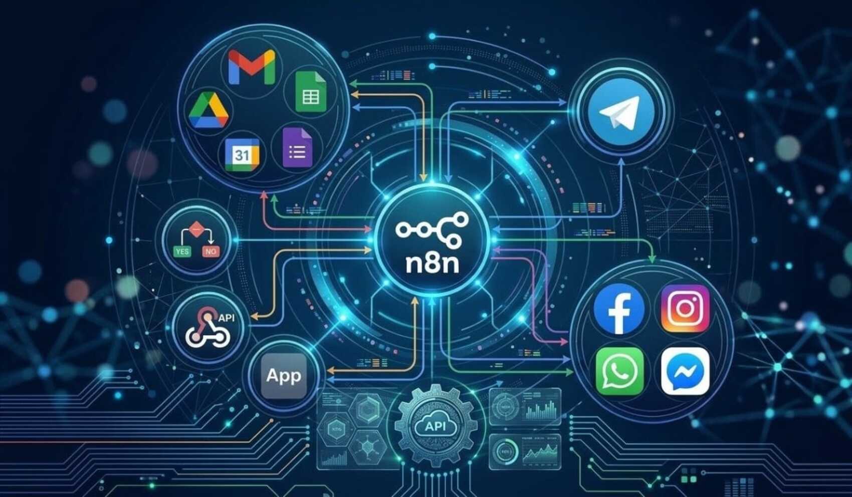 سأقوم بإنشاء نظام رد تلقائي ذكي بالذكاء الاصطناعي لواتساب و ماسنجر باستخدام n8n