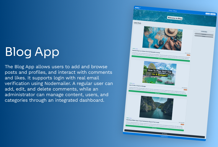 تطبيق المدونة