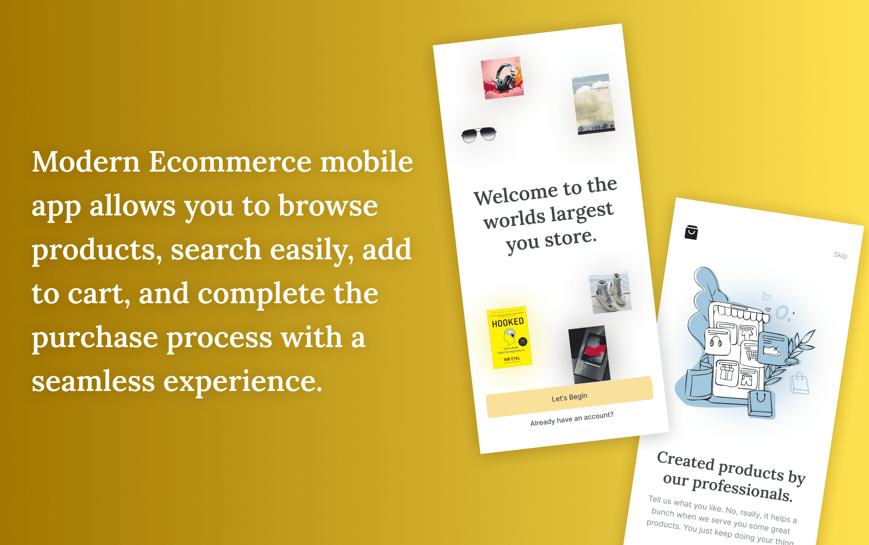 تطبيق جوال للتجارة الإلكترونية